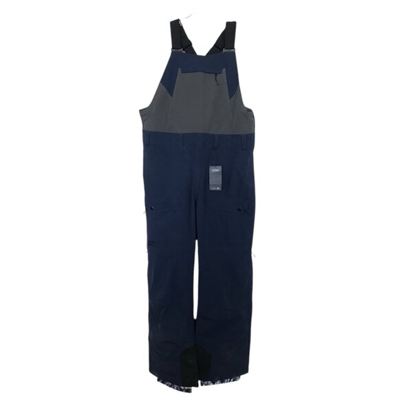 Dakine Ski Bibs Womens Size Large Blue Scout Bib Pants Pockets Snowboarding